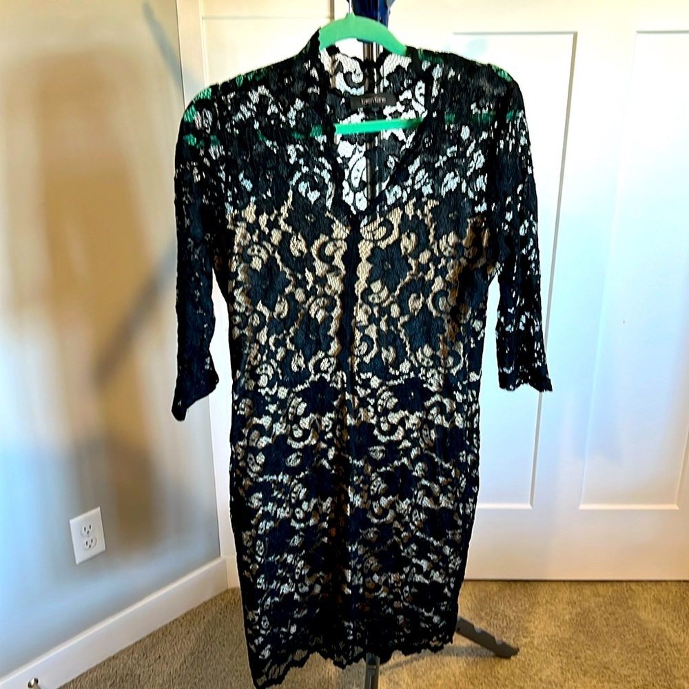 Karen Kane black lace long sleeve